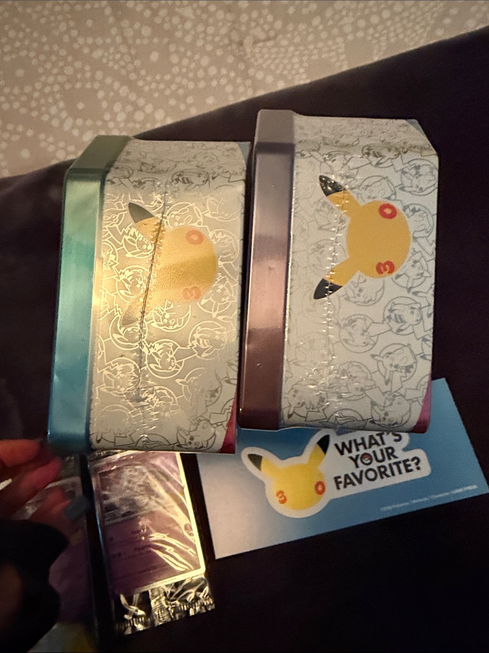 Pokemon 30th Anniversary collection Tin Set of 2 from Target w/promo cards etc - Picture 12 of 16